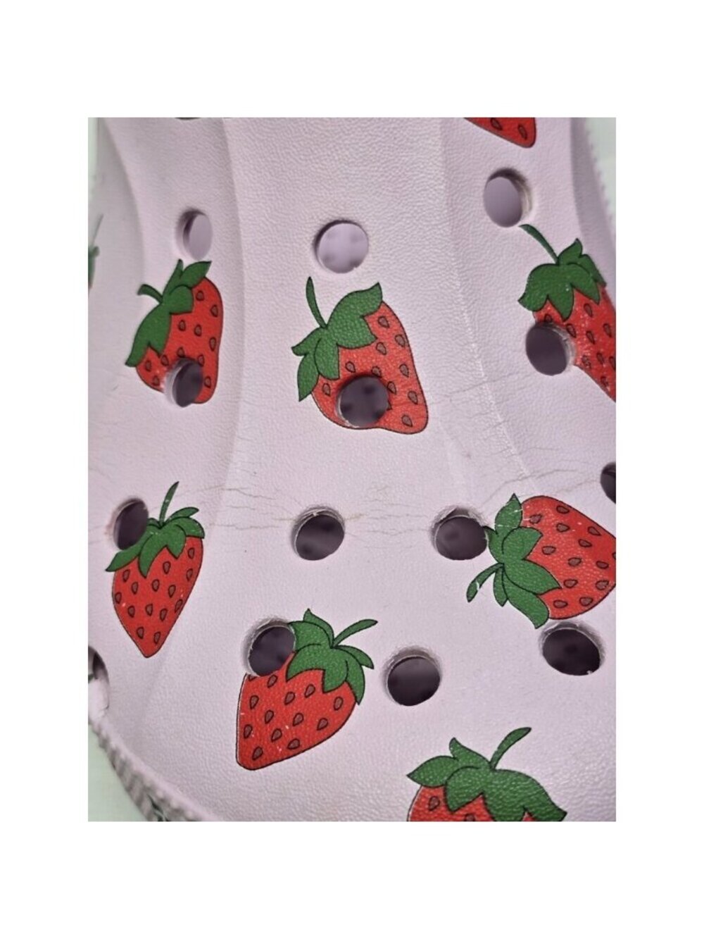 Crocs BAYA SEASONAL PRINTED CLOG Ballerina Pink / Strawberry Mens 9 Womens 11 - Picture 3 of 11